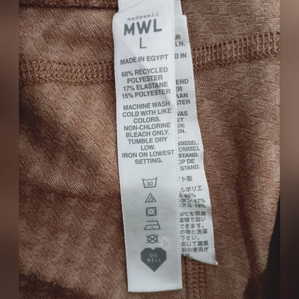 3 X$25  Madewell Flex Leggings - Check Print High-rise, slim fit. Size L